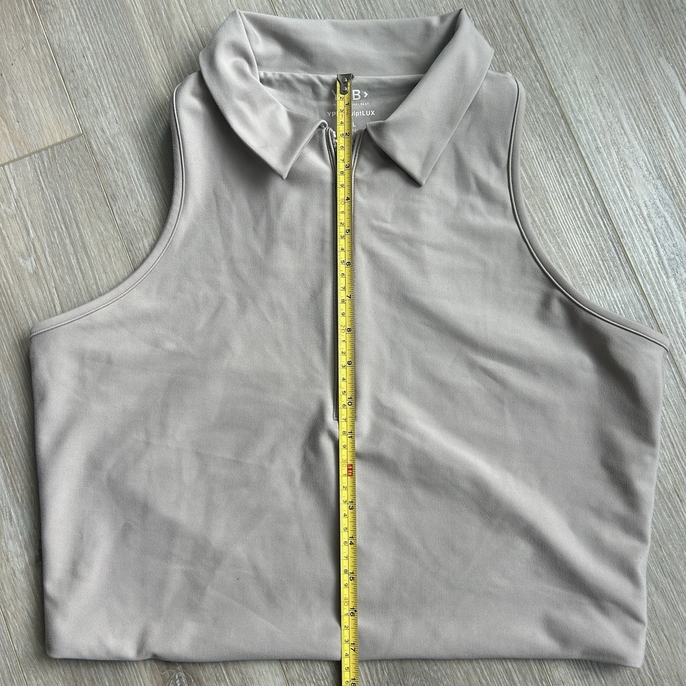 Abercrombie & Fitch YPB Sculpt Lux Polo Tank Size XL Beige - Picture 9 of 9
